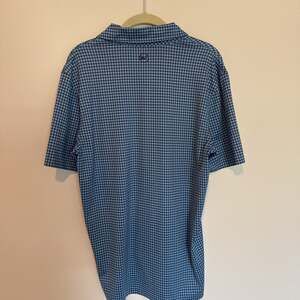 Vineyard Vines Performance Polo Shirt Men's Large Navy Turtles Golf Geometric